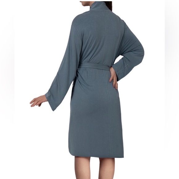 Barefoot Dreams Malibu Collection Sand-Washed Jersey Knit Women’s Midi Robe NWT - Picture 2 of 8
